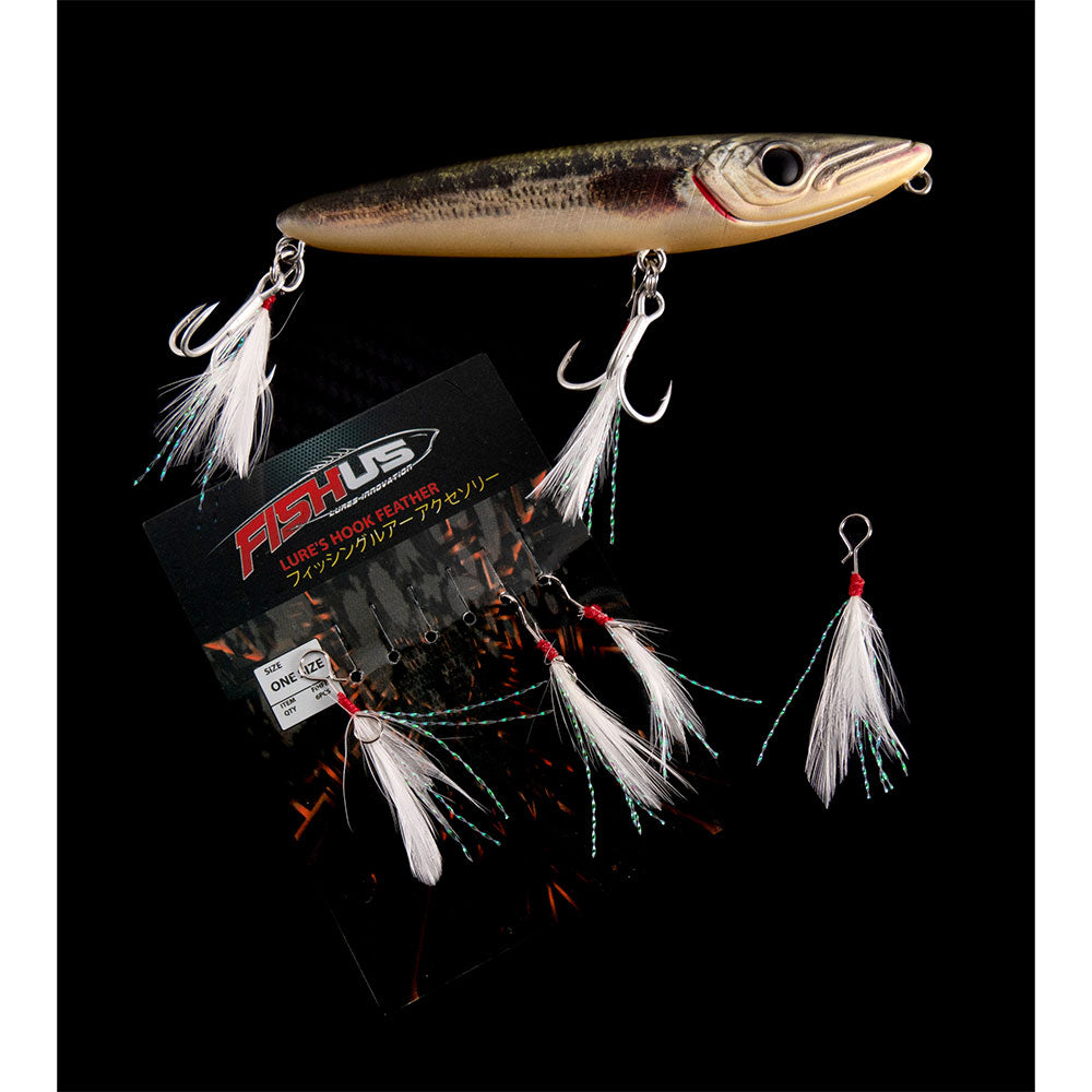 Fishus Hook Feather 4,9 cm bij snoekenbaars.nl
