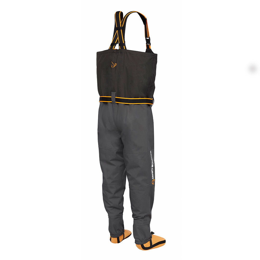 Savage Gear SG8 Chest Wader (Grey Black) bij snoekenbaars.nl