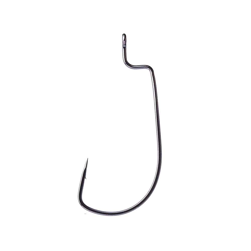 VanFook Worm 35B Flat NS Black / Offset-Haken bij snoekenbaars.nl