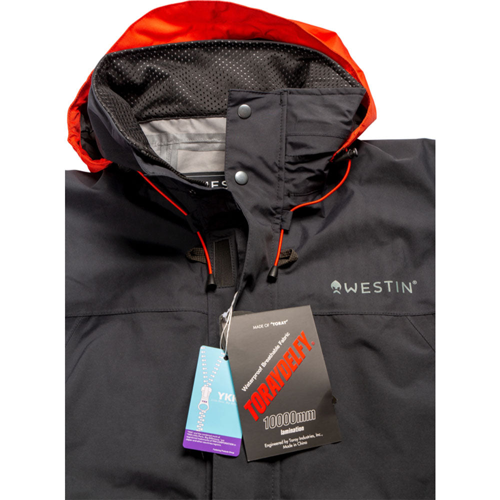 Westin W6 Rain Jacket (Steel Black) bij snoekenbaars.nl