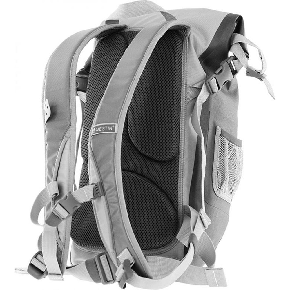 Westin W6 Roll-Top Backpack Silver/ Grey / 25 L bij snoekenbaars.nl