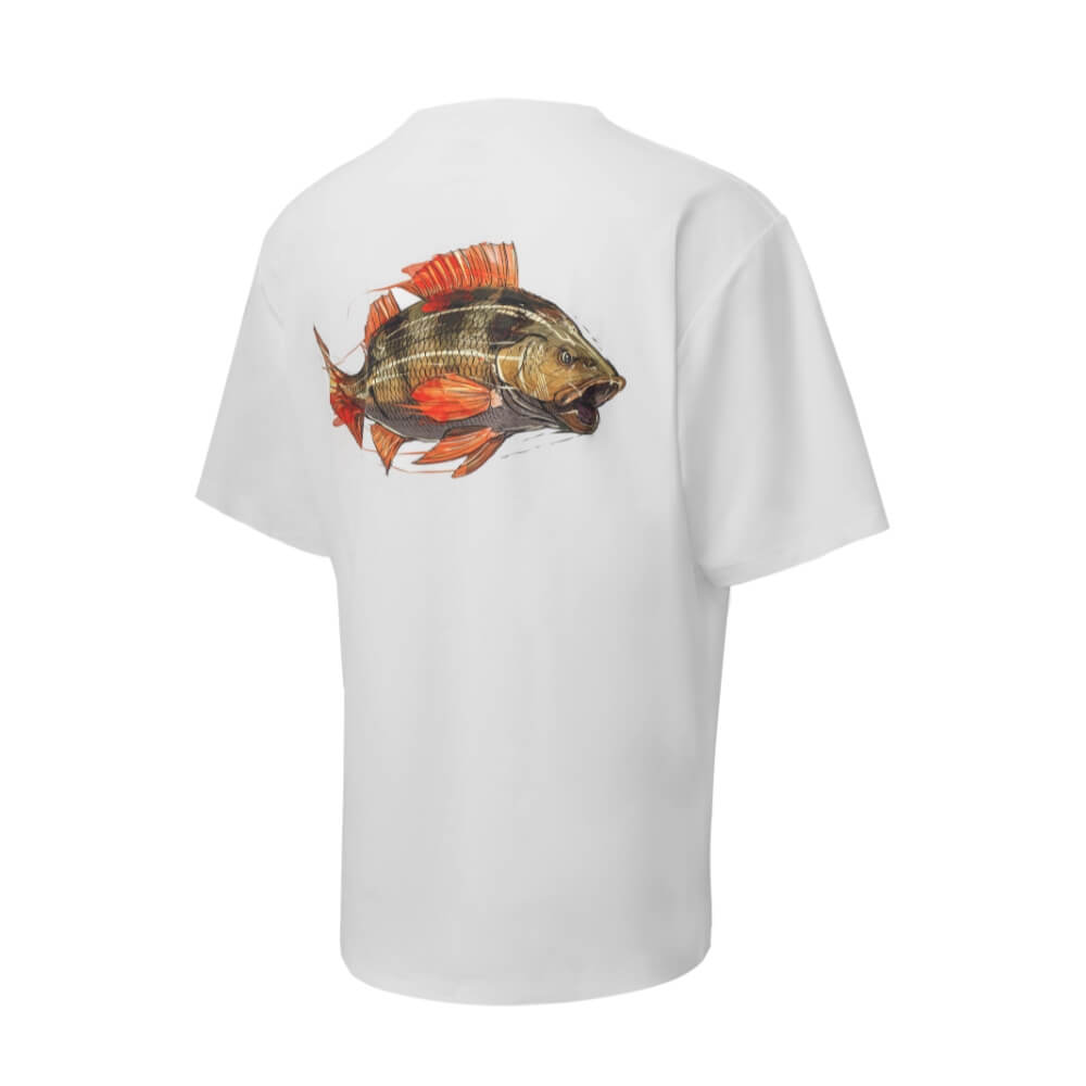 BKK Short Sleeve Casual Shirt Perch (White) bij snoekenbaars.nl