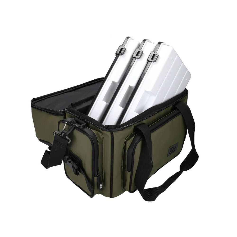 Daiwa D-VEC WP 300 Tackle Box Bag (2 stores) bij snoekenbaars.nl