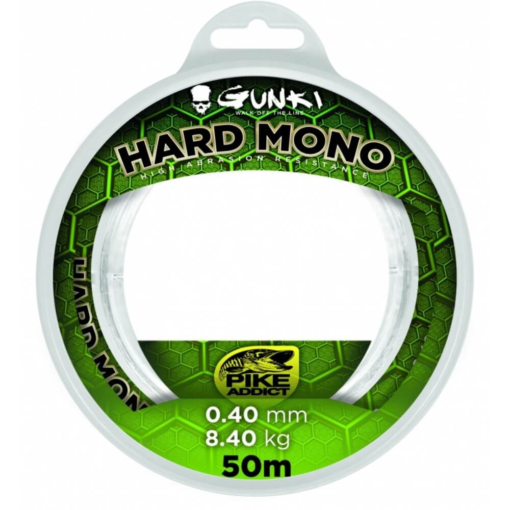 Gunki Hard Mono Pike Addict / 50 m bij snoekenbaars.nl