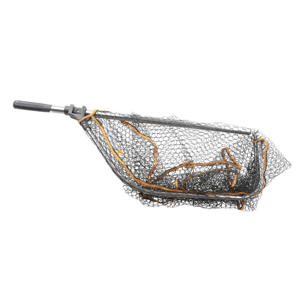 Savage Gear Pro Folding Rubber Mesh Landing Net / schepnet bij snoekenbaars.nl