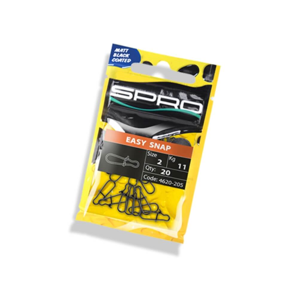 SPRO Matte Black Easy Snap bij snoekenbaars.nl