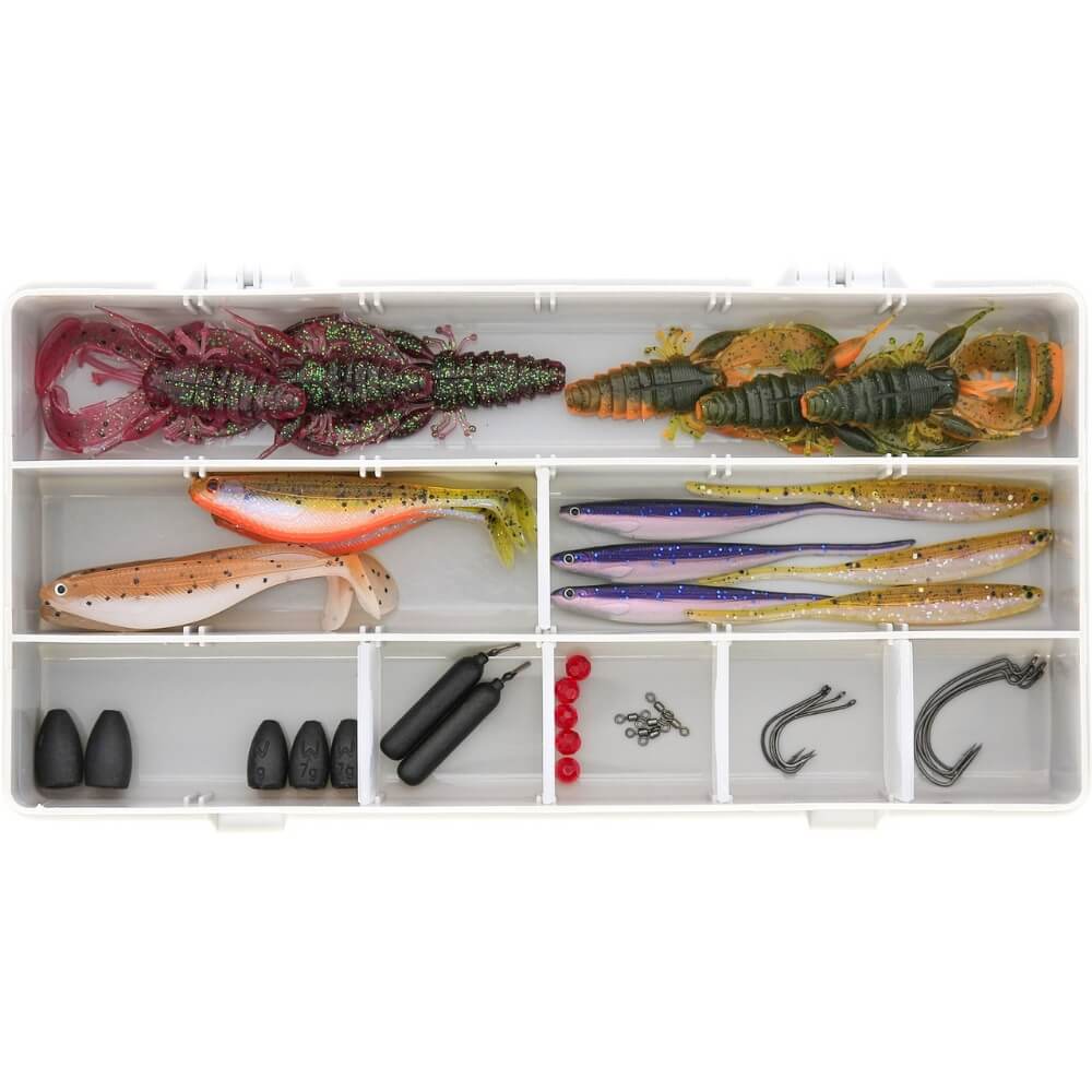 Westin Perch Box Dropshot + Texas + Carolina (45-delig) bij snoekenbaars.nl