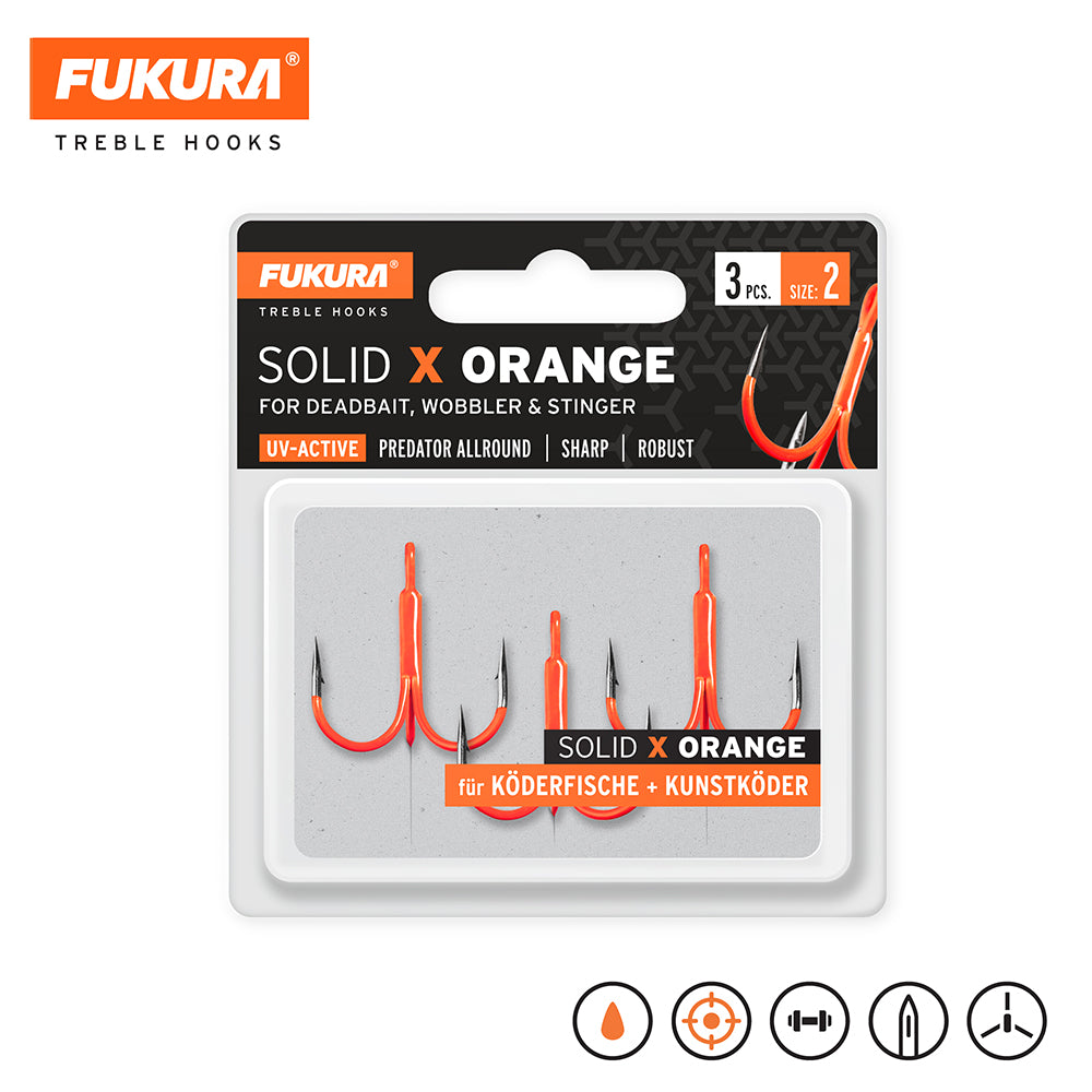 Lieblingsköder Fukura Dregen Solid X Orange / Treble Hooks bij snoekenbaars.nl