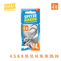 Beoordeling van Oliver T voor het product Spitze Haken 4/0 4 g