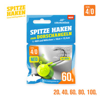 Beoordeling van Thorsten voor het product Spitze Haken 4/0 NEO | Dorschangeln 80 g