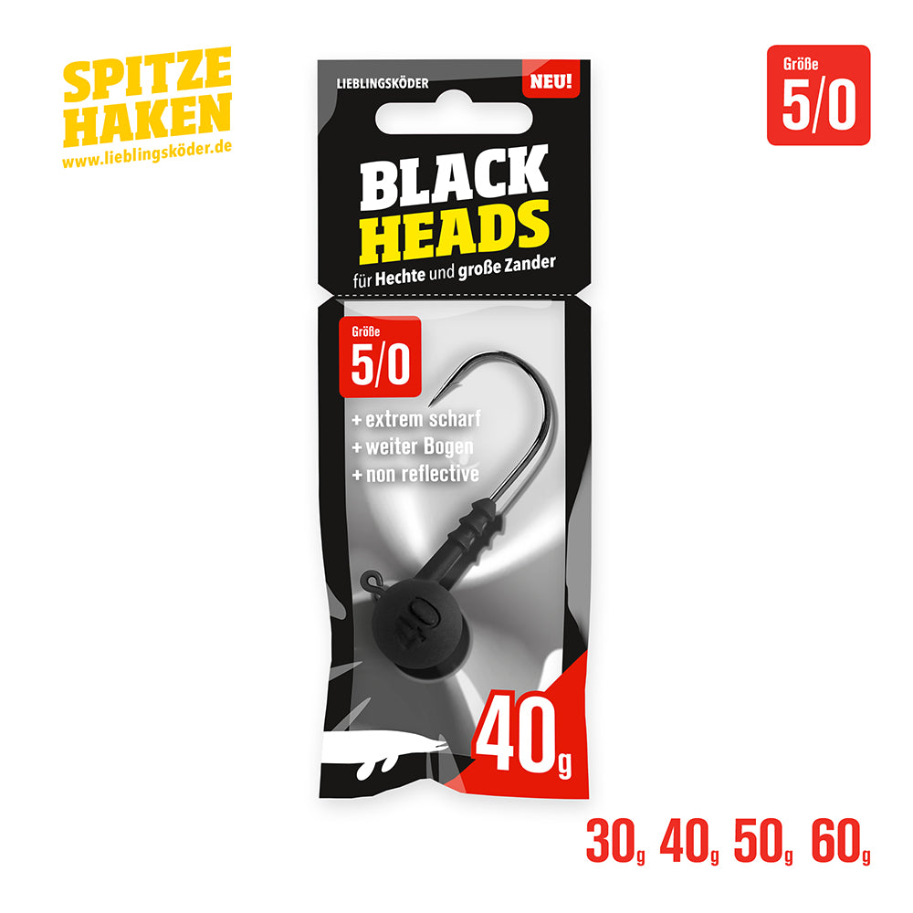 Lieblingsköder Spitze Haken Blackheads 5/0 bij snoekenbaars.nl