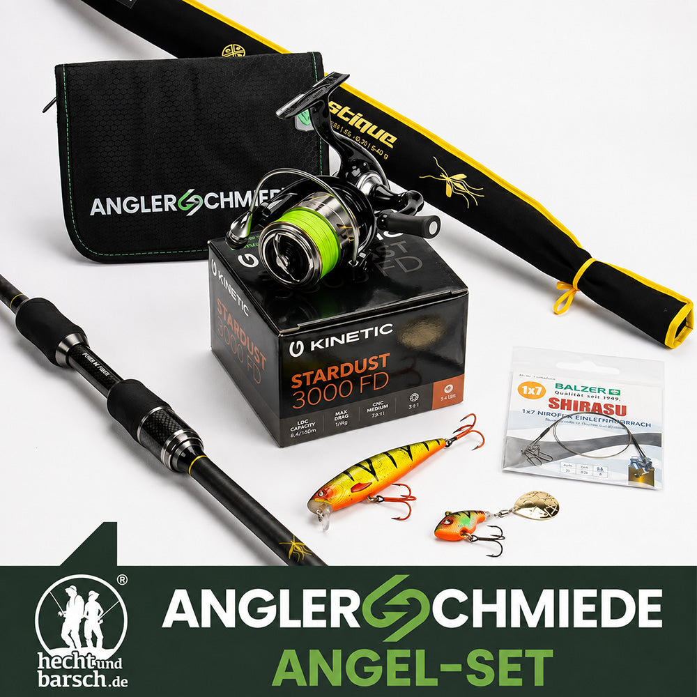 Hecht &amp; Barsch Anglerschmiede Angel-Set bij snoekenbaars.nl