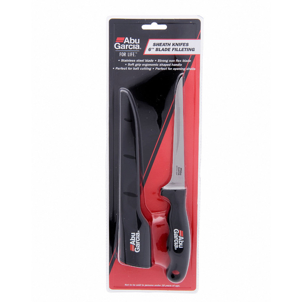 Abu Garcia Sheath Filleting Knife 6" / Filetiermesser bij snoekenbaars.nl