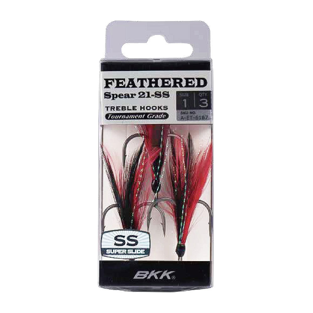 BKK Feathered Spear-21 SS Treble Hook bij snoekenbaars.nl