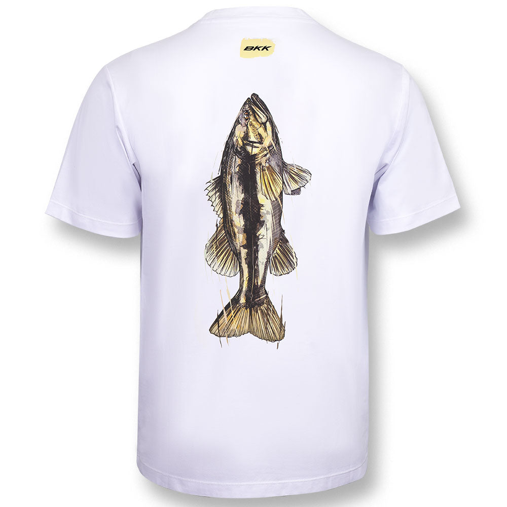 BKK Short Sleeve Casual Shirt Bass (White) bij snoekenbaars.nl