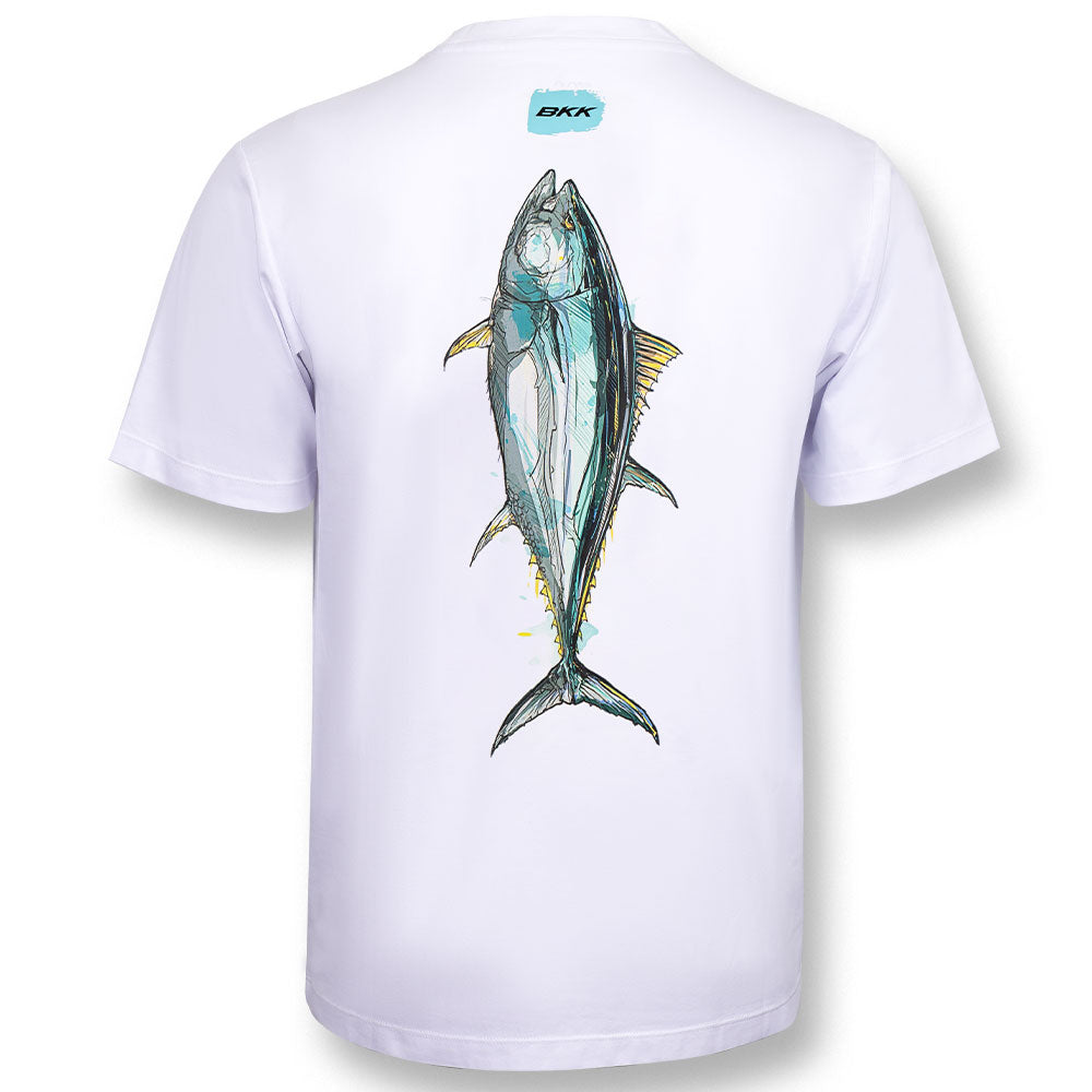 BKK Short Sleeve Casual Shirt Tuna (White) bij snoekenbaars.nl