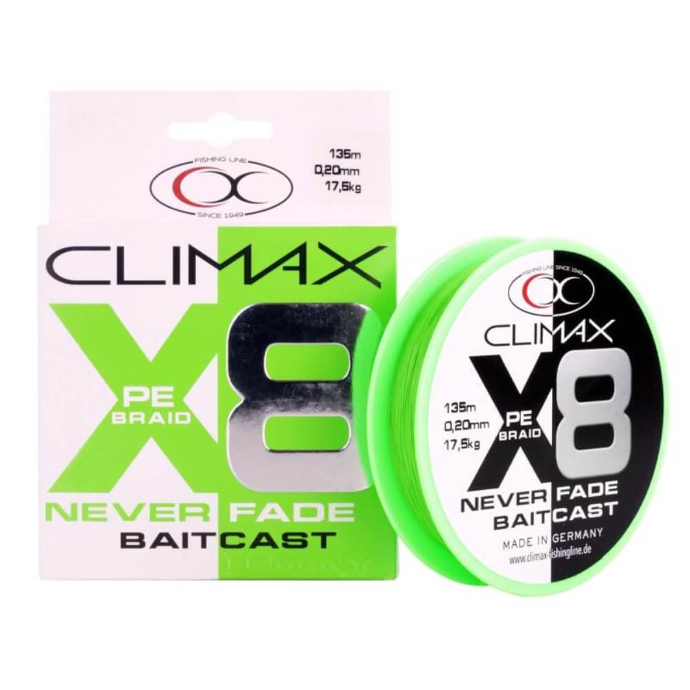 Climax PE X8 Neverfade Baitcast bij snoekenbaars.nl