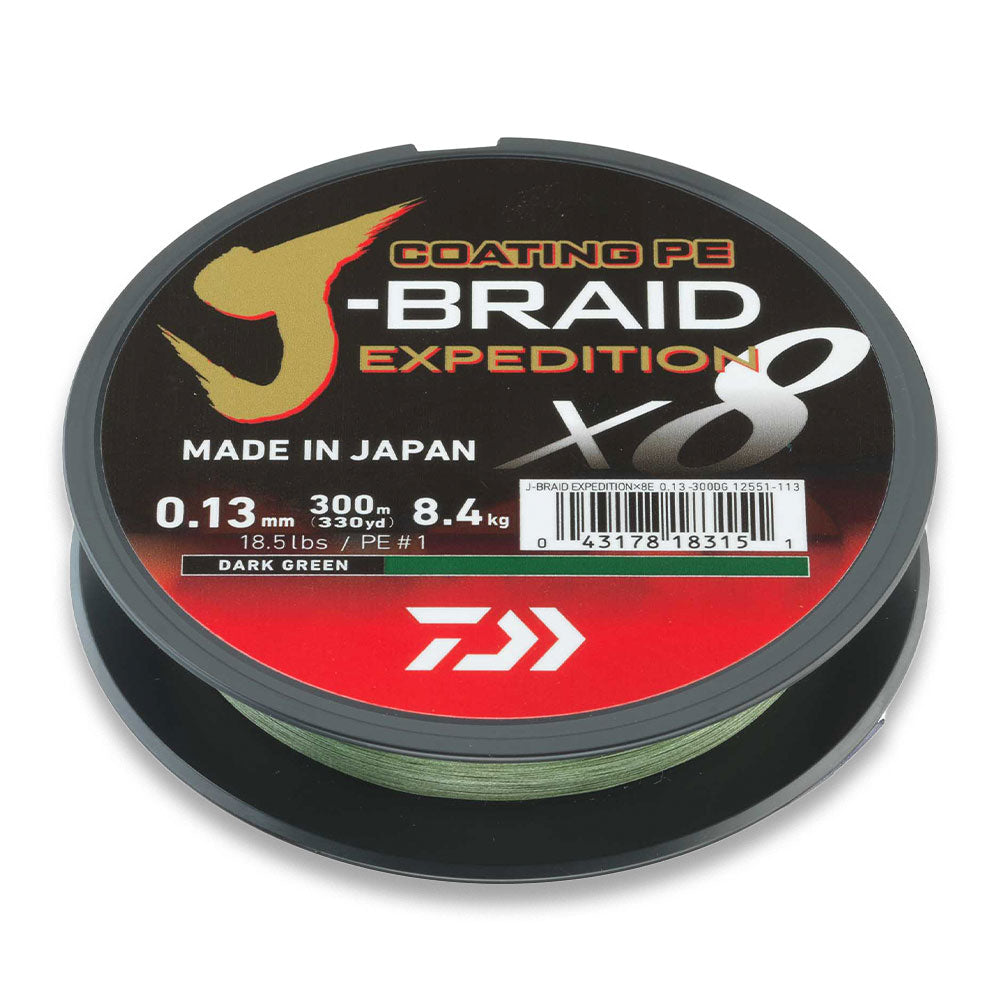 Daiwa J-Braid Expedition X8 / 150 m bij snoekenbaars.nl