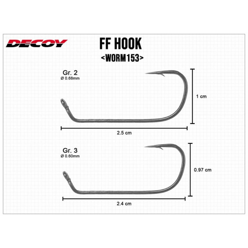 Decoy Worm153 FF Hook bij snoekenbaars.nl