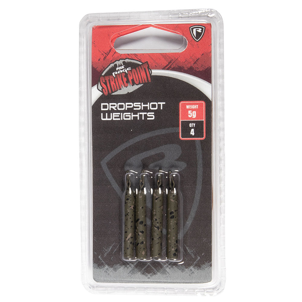 Fox Rage Strike Point Dropshot Weights bij snoekenbaars.nl