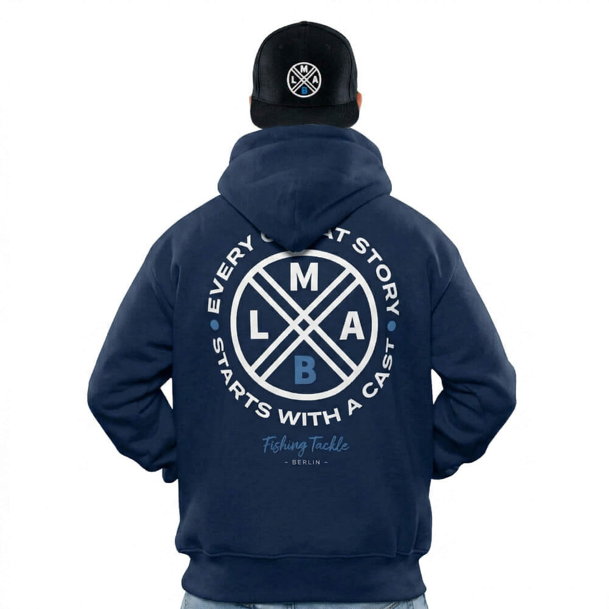 LMAB Great Story (Hoodie) 'Navy Blauw' bij snoekenbaars.nl