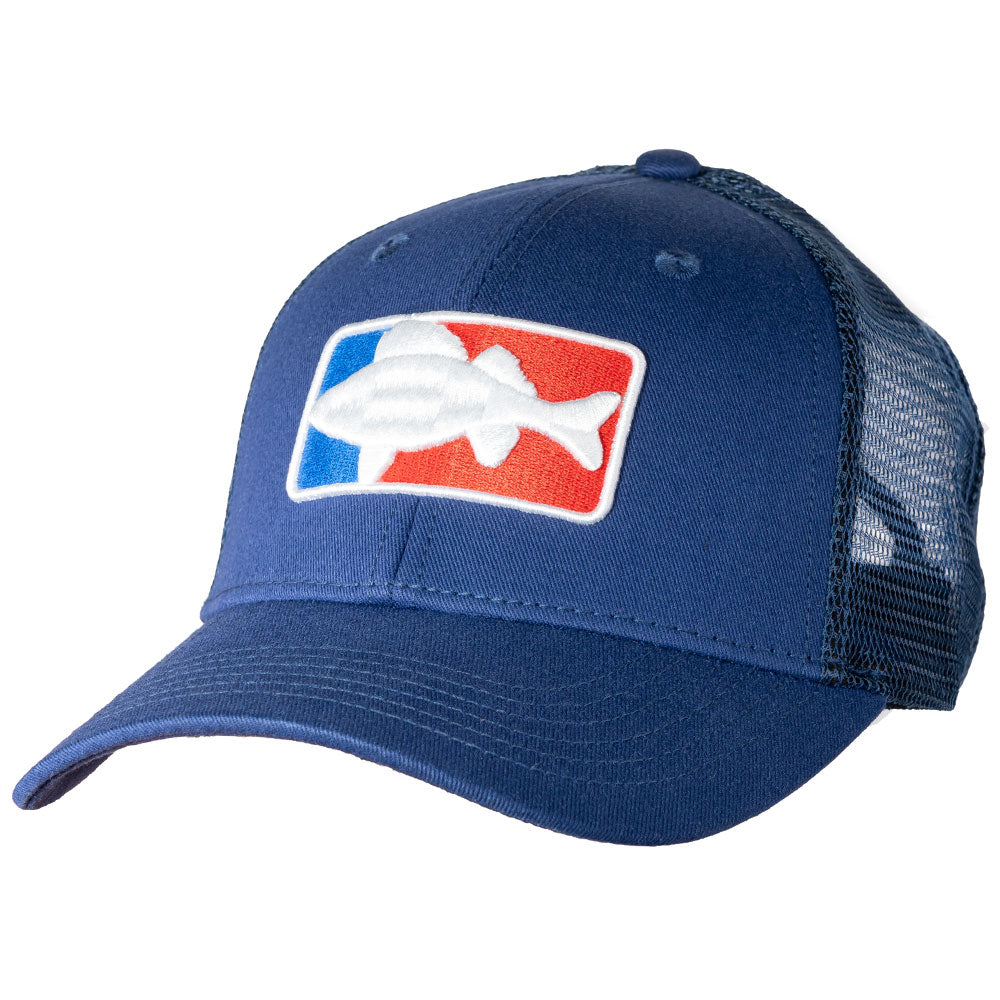 LMAB Truckercap / National Fishing League (Navy Blue) bij snoekenbaars.nl