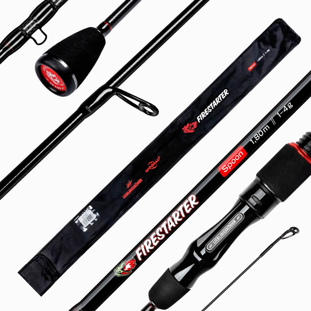 Lieblingsköder Firestarter Spoon / 1,80 m / 1-4 g bij snoekenbaars.nl