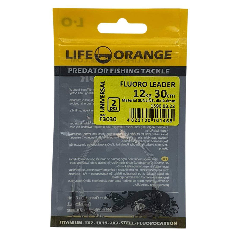 Life Orange Fluoro Leader bij snoekenbaars.nl