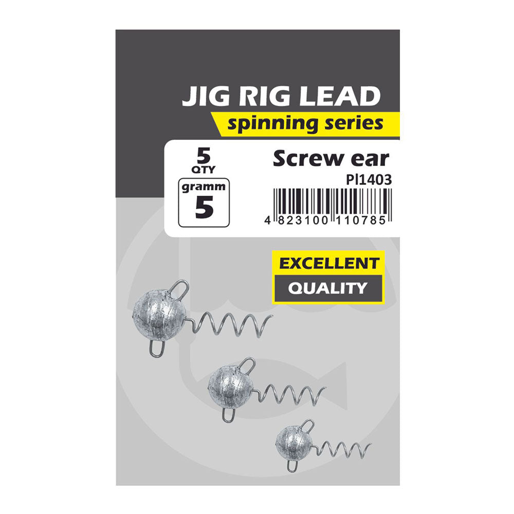 Life Orange Jig Screw Ear Rig bij snoekenbaars.nl