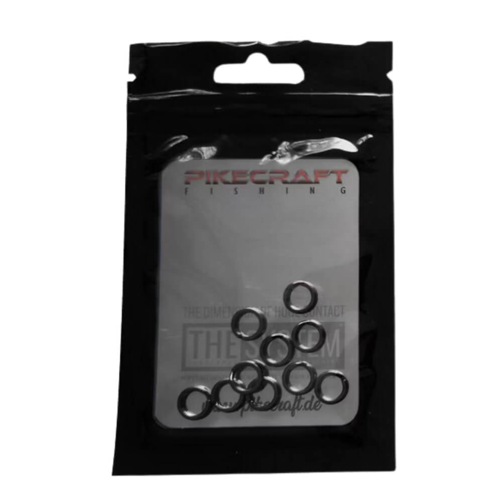 Pikecraft Sprengringe Rund (Black Nickle Series) bij snoekenbaars.nl