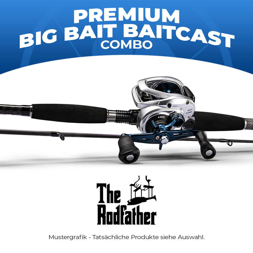Hecht &amp; Barsch Premium Big Bait Baitcast Combo bij snoekenbaars.nl
