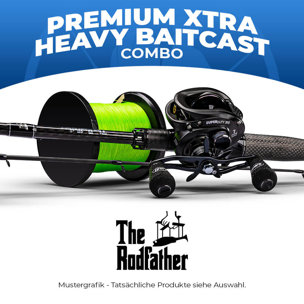 Hecht &amp; Barsch Premium Xtra Heavy Baitcast Combo bij snoekenbaars.nl