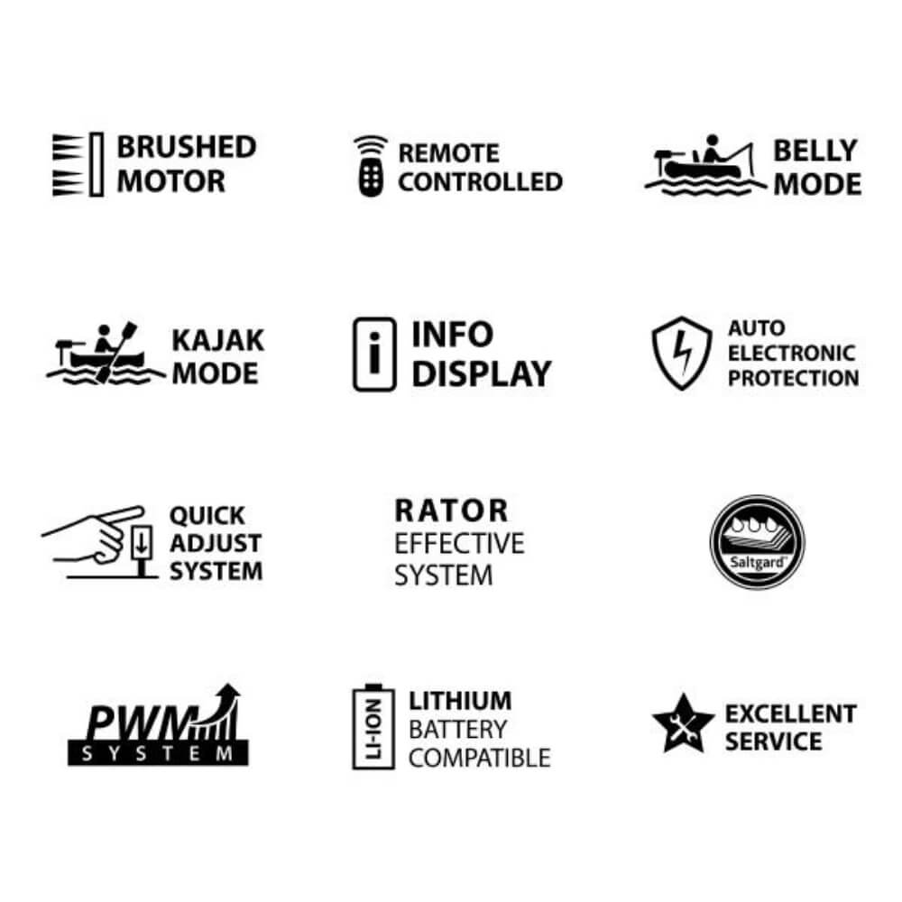 Rhino Motors CR30VF Elektrische buitenboordmotor bij snoekenbaars.nl