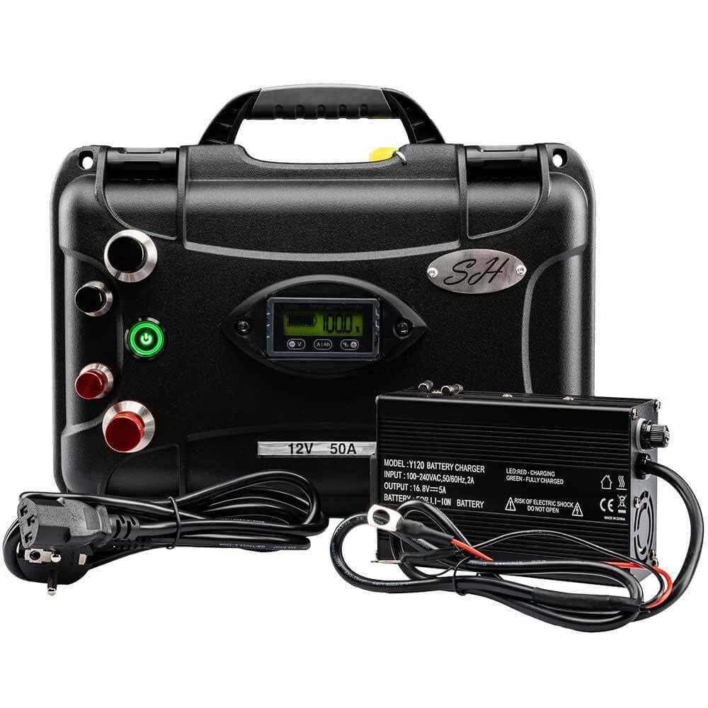 SH Lithium Lithium-Ion-Accu Waterdicht / High-Performance 12V bij snoekenbaars.nl