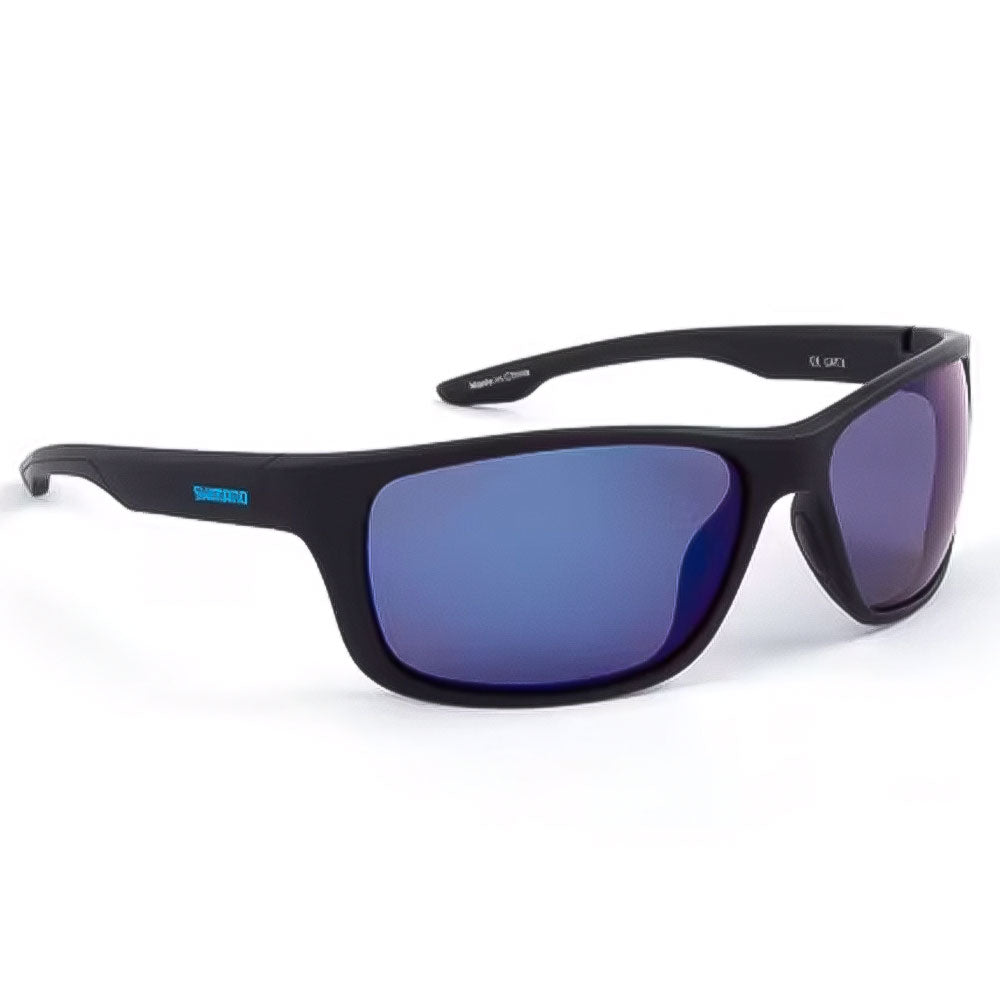 Shimano Eyewear Matte Black &amp; Blue Mirror bij snoekenbaars.nl