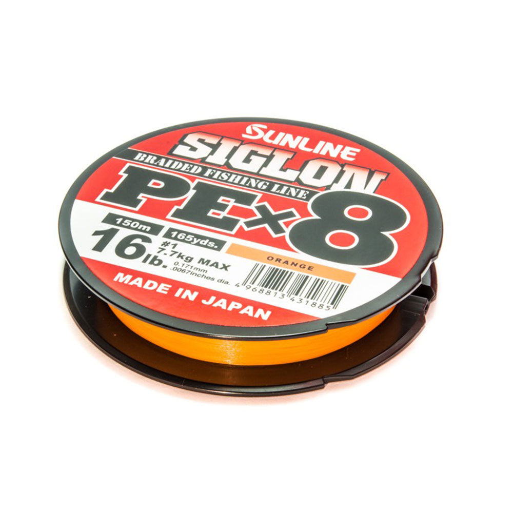 Sunline Siglon PE X8 (Orange) / 150 m bij snoekenbaars.nl