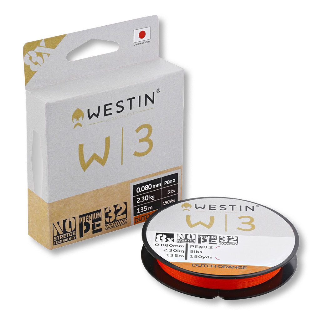 Westin W3 8-Braid (Dutch Orange) / 135 m bij snoekenbaars.nl