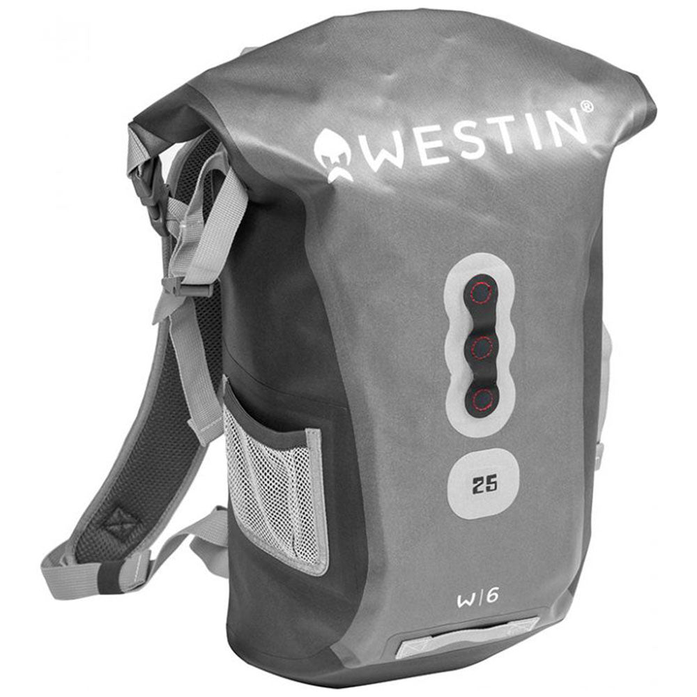 Westin W6 Roll-Top Backpack Silver/ Grey / 25 L bij snoekenbaars.nl
