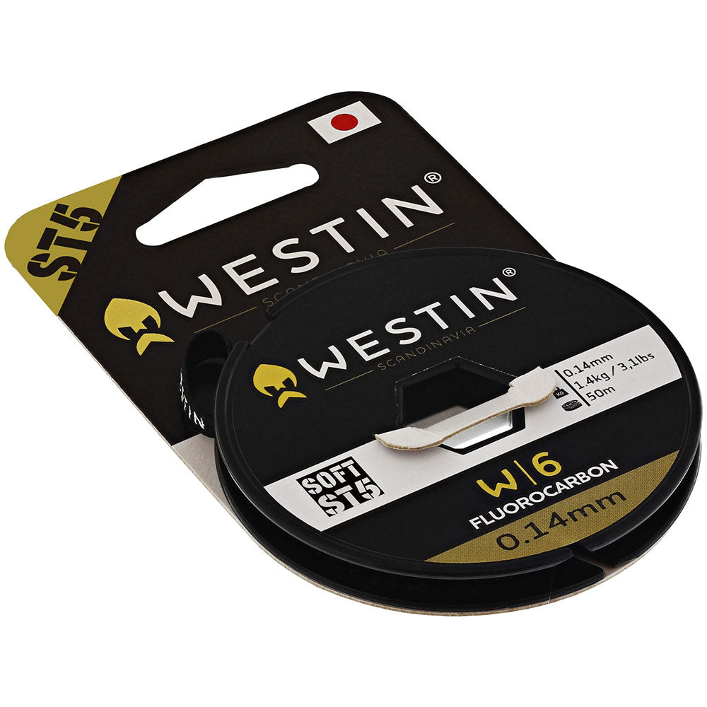 Westin W6 ST5 Fluorocarbon (Clear) bij snoekenbaars.nl