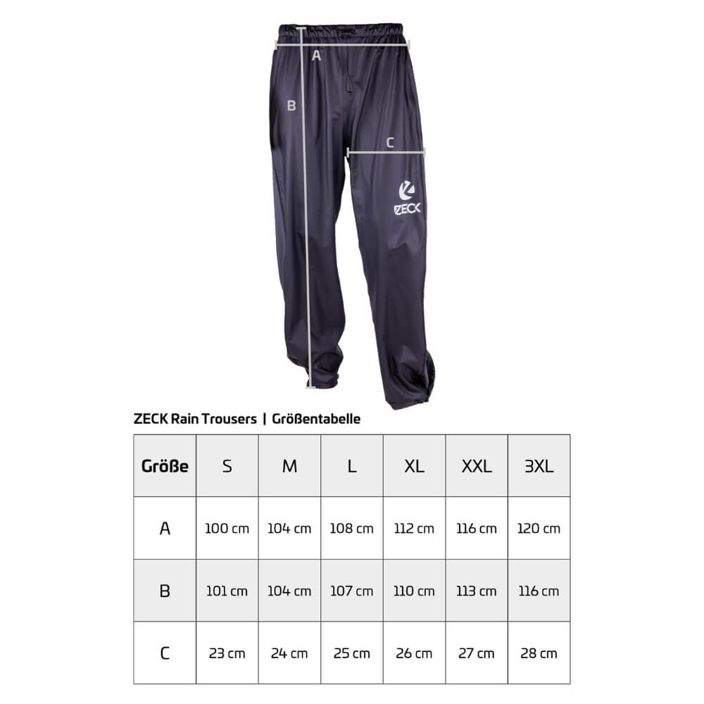 Zeck Rain Trousers bij snoekenbaars.nl