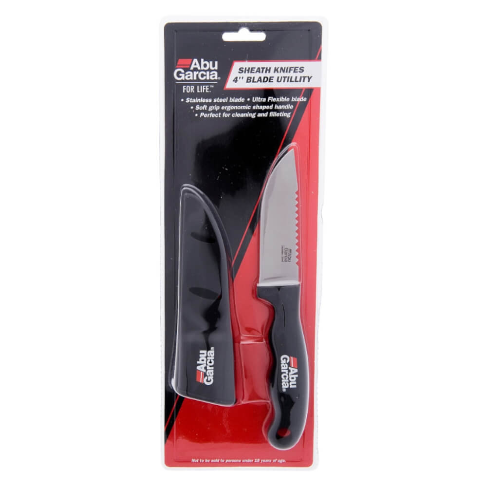 Abu Garcia Sheath Knife - 4" Utility / vismes bij snoekenbaars.nl