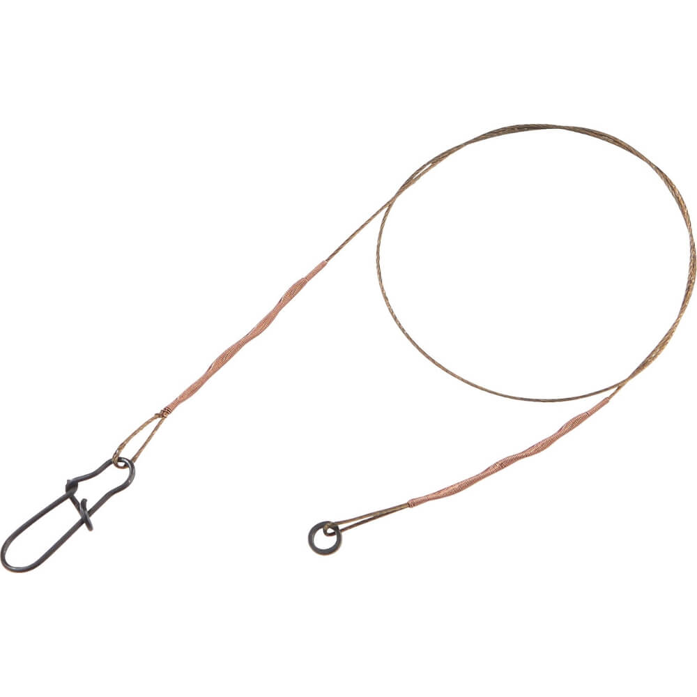 Balzer 7x7 stalen onderlijn met solid ring en snap / 21 cm bij snoekenbaars.nl