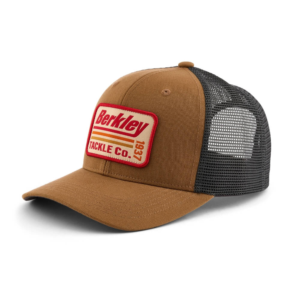 Berkley Striper Trucker Cap (Brown Charcoal) bij snoekenbaars.nl