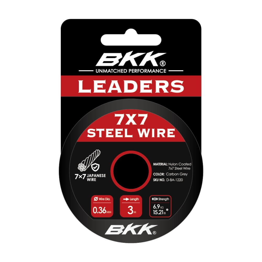 BKK 7x7 Steel Wire / 3 m bij snoekenbaars.nl