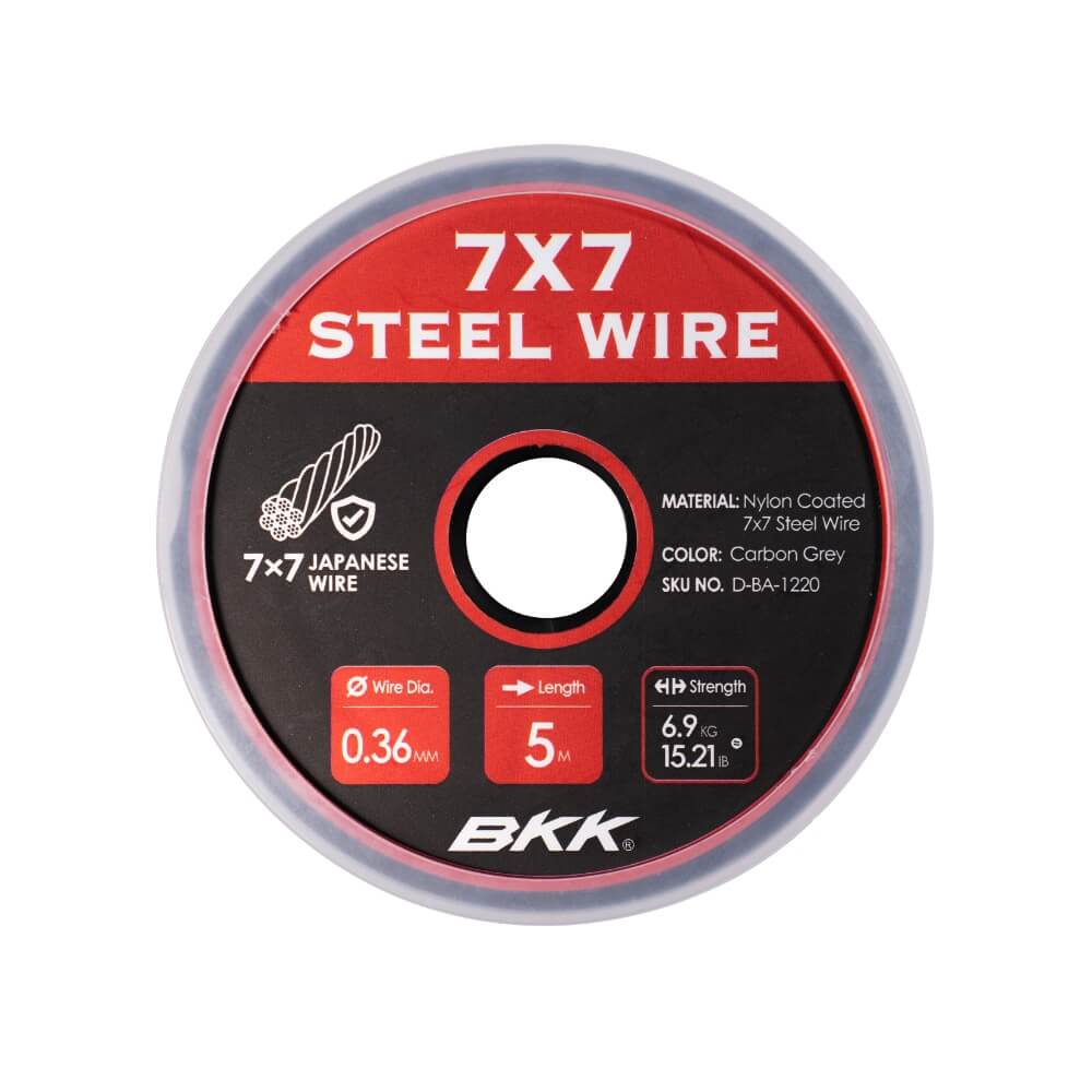 BKK 7x7 Steel Wire / 3 m bij snoekenbaars.nl
