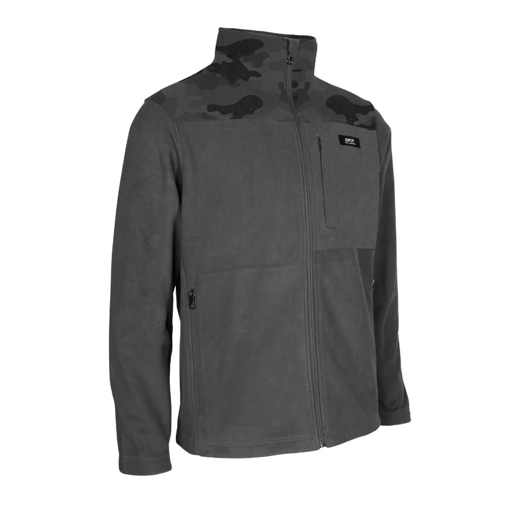 BKK Heavy Fleece (Grey/Camo) bij snoekenbaars.nl