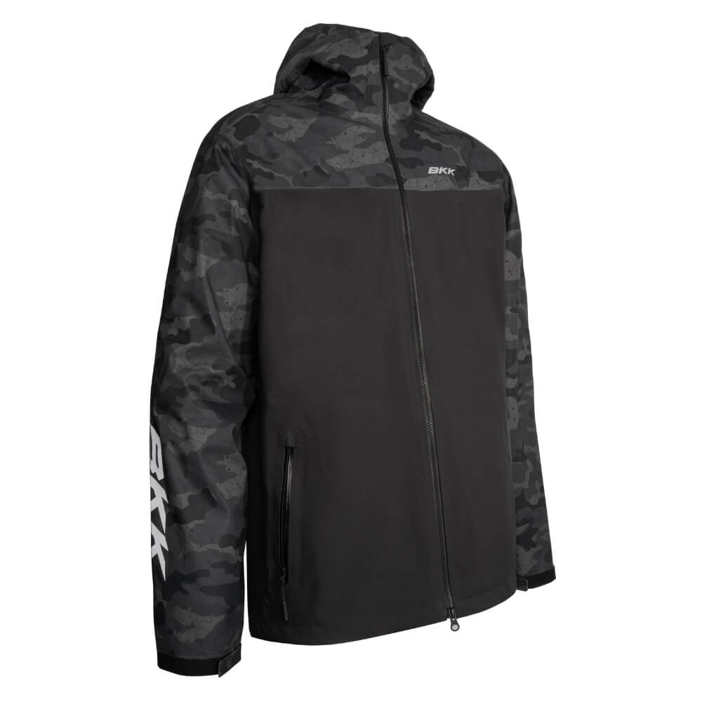 BKK Heavy Rain Jacket (Black/Camo) bij snoekenbaars.nl