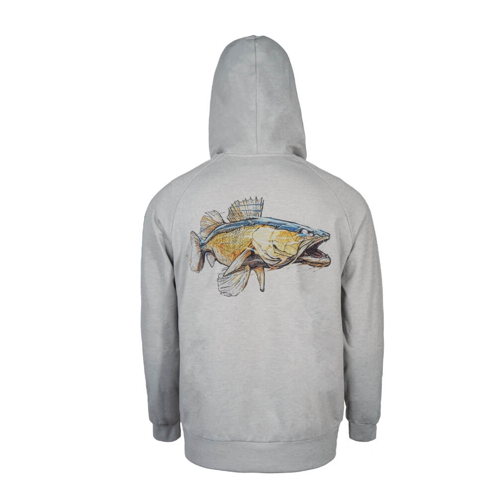 BKK Hoodie Zander (Grey) bij snoekenbaars.nl