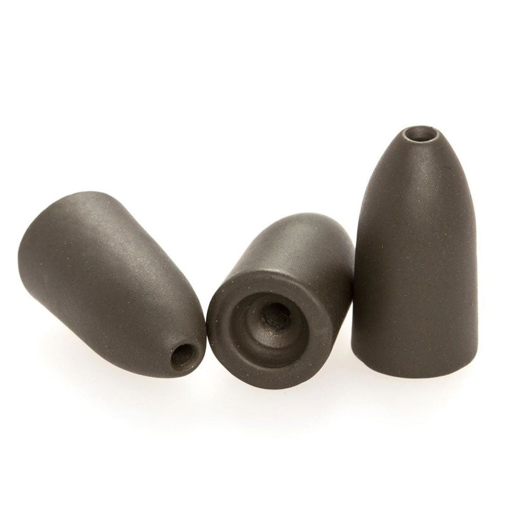 Camo Tungsten Bullet Weight (Green Pumpkin) bij snoekenbaars.nl