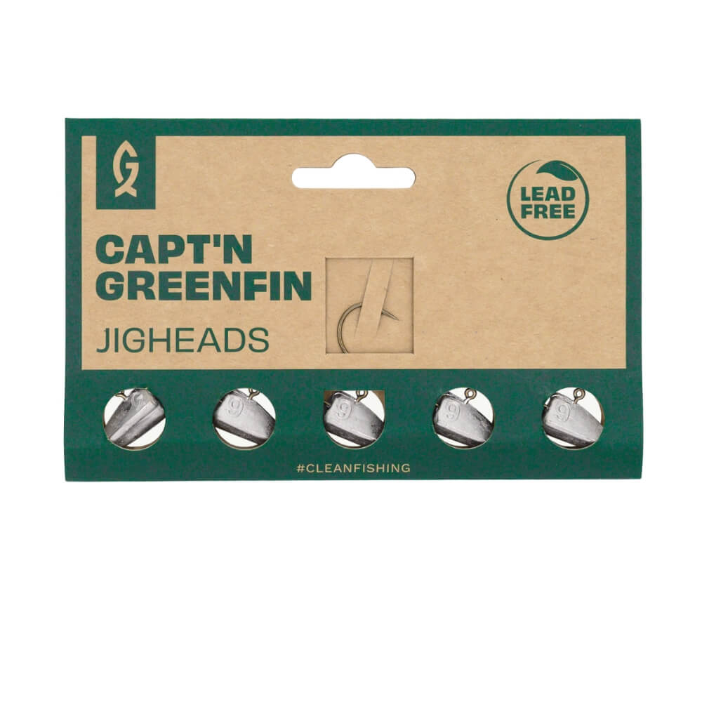 Capt'n Greenfin Leadfree Dart Jighead bij snoekenbaars.nl
